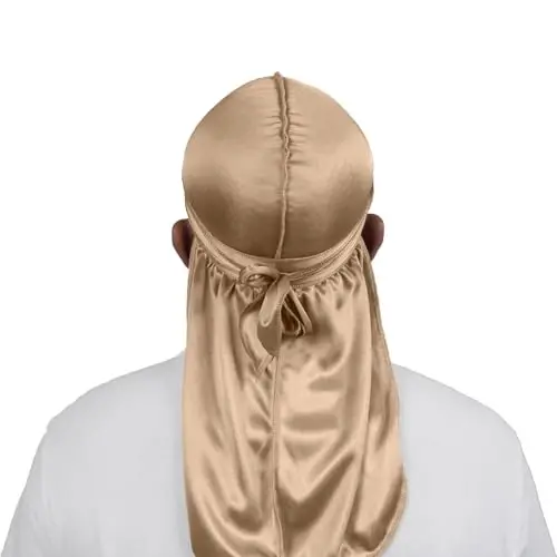 ForceWave Silky Durag for Men Wave Cap Satin Dorag for Men Women 360 Wave - 2