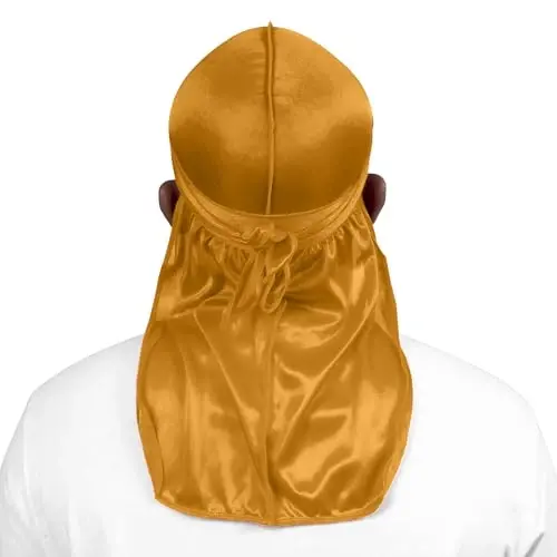 ForceWave Silky Durag for Men Wave Cap Satin Dorag for Men Women 360 Wave - FORCEWAVE (1)