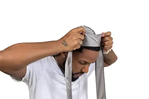 ForceWave Silky Durag for Men Wave Cap Satin Dorag for Men Women 360 Wave - FORCEWAVE (1)