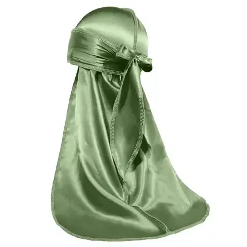 ForceWave Silky Durag for Men Wave Cap Satin Dorag for Men Women 360 Wave - 4