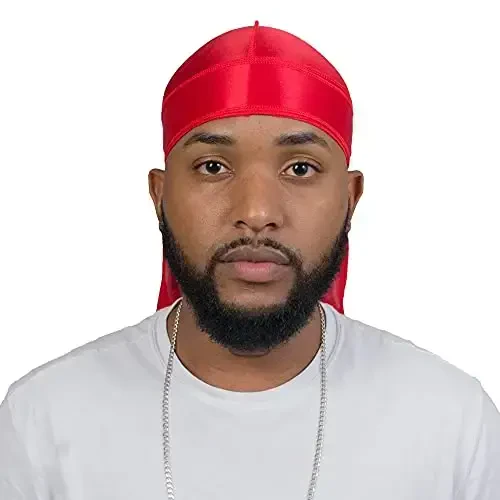 ForceWave Silky Durag for Men Wave Cap Satin Dorag for Men Women 360 Wave - 3
