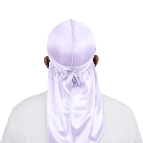 ForceWave Silky Durag for Men Wave Cap Satin Dorag for Men Women 360 Wave - FORCEWAVE (1)