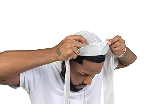 ForceWave Silky Durag for Men Wave Cap Satin Dorag for Men Women 360 Wave - 2