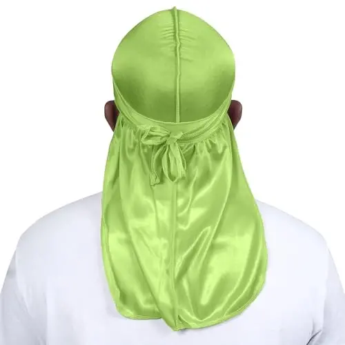 ForceWave Silky Durag for Men Wave Cap Satin Dorag for Men Women 360 Wave - 2