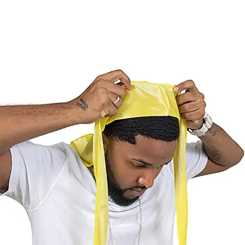 ForceWave Silky Durag for Men Wave Cap Satin Dorag for Men Women 360 Wave - 4
