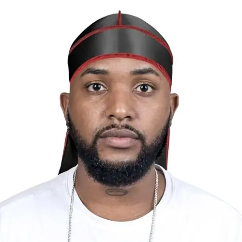 ForceWave Silky Durag for Men Wave Cap Satin Dorag for Men Women 360 Wave - 2