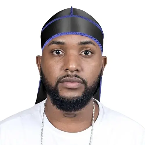 ForceWave Silky Durag for Men Wave Cap Satin Dorag for Men Women 360 Wave - 2