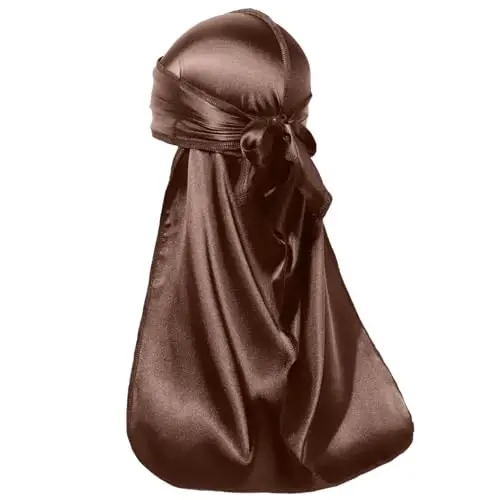 ForceWave Silky Durag for Men Wave Cap Satin Dorag for Men Women 360 Wave - 4