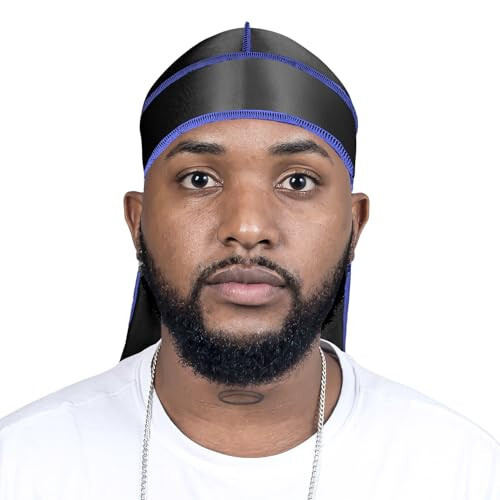 ForceWave Шелковый Durag для мужчин Волны Кепка Сатиновый Dorag для мужчин Женщин 360 Волны - 4