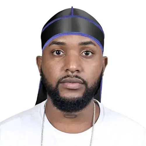ForceWave Silky Durag erkaklar uchun Wave Cap Satin Dorag erkaklar ayollar 360 Wave - 2