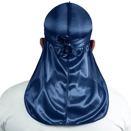 ForceWave Silky Durag erkaklar uchun Wave Cap Satin Dorag erkaklar ayollar 360 Wave - 3
