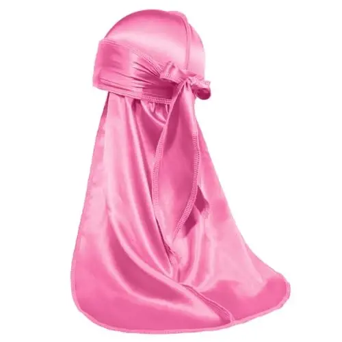 ForceWave Silky Durag for Men Wave Cap Satin Dorag for 360 Wave | 1 Durag 1 Wave Cap, Long Tails, Breathable Fabric, Smooth Texture, Unisex Fit, for Workouts, Cycling, and Sleeping Cap - 4