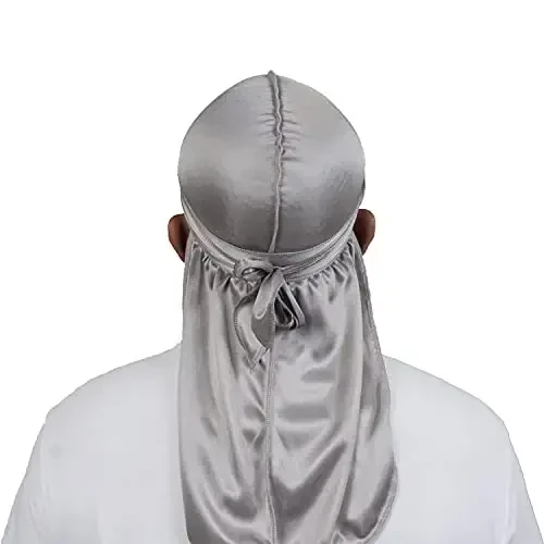ForceWave Silky Durag for Men Wave Cap Satin Dorag for Men Women 360 Wave - 4