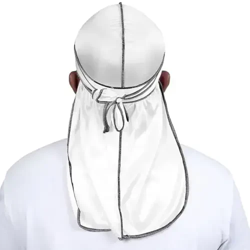 ForceWave Silky Durag for Men Wave Cap Satin Dorag for Men Women 360 Wave - 3
