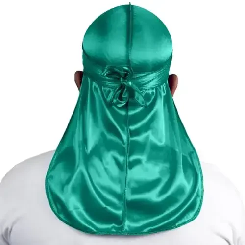 ForceWave Silky Durag for Men Wave Cap Satin Dorag for Men Women 360 Wave - 2