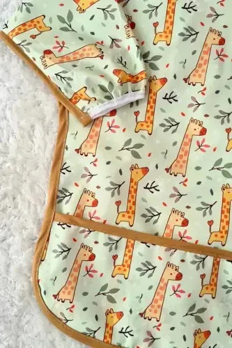 Forest Desenli Sıvı Geçirmez Unisex Aktivite Ve Mama Önlüğü 6-24 Ay - BABYDONAT (1)