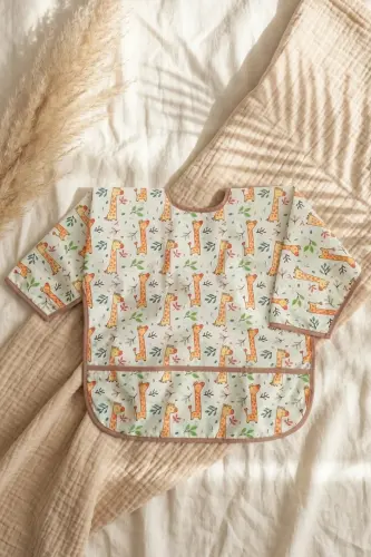 Forest Desenli Sıvı Geçirmez Unisex Aktivite Ve Mama Önlüğü 6-24 Ay - BABYDONAT (1)