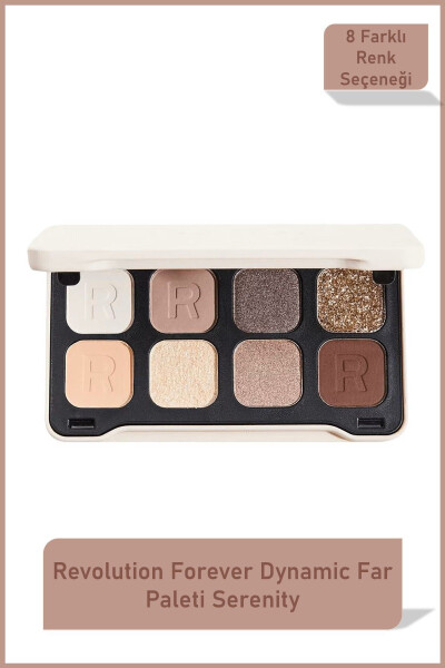 Forever Dynamic Serenity 8-Color Matte & Shimmer Eyeshadow Palette - REVOLUTION