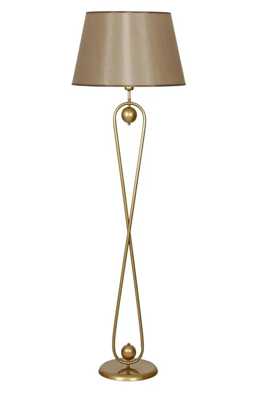 Forever Statik Eskitme Mat Gold Metal Lambader-Mataro - 1