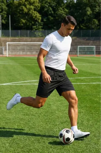 Forma Shortilari Futbol Shortilari Bog'langan Astarli Sport Shortilari - 6