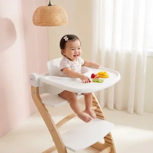 Fornel Baby Set for 6-36 Months Babies with Backrest, Tray and Tray Cover to Convert The Fornel Chair into a Comfortable High Chair Includes Gliders and Harness - 5