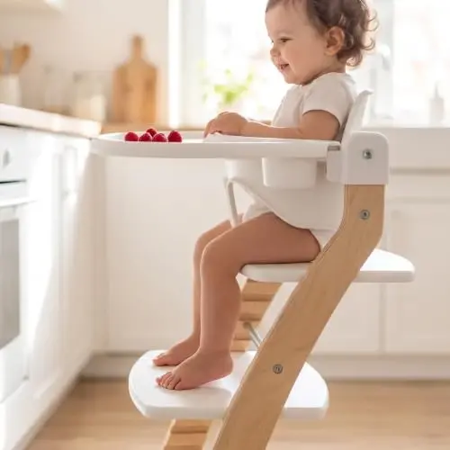 Fornel Baby Set for 6-36 Months Babies with Backrest, Tray and Tray Cover to Convert The Fornel Chair into a Comfortable High Chair Includes Gliders and Harness - 6