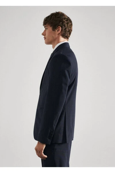 Fortieth Wool Slim Fit Suit Blazer Jacket - 5