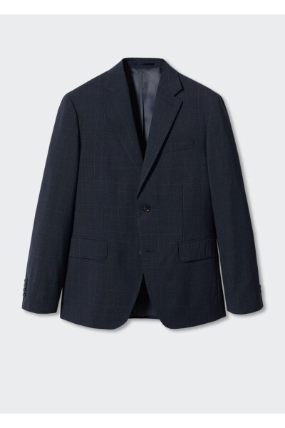 Fortieth Wool Slim Fit Suit Blazer Jacket - 3