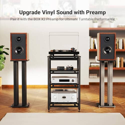 Fosi Audio TB10D 2 Channel Stereo Amplifier, Class D Mini Power Integrated Amplifiers 600W for Passive Speakers/Bass Shaker, Home Audio Component Desktop Amp Receiver TPA3255 with Bass Treble Control - 6