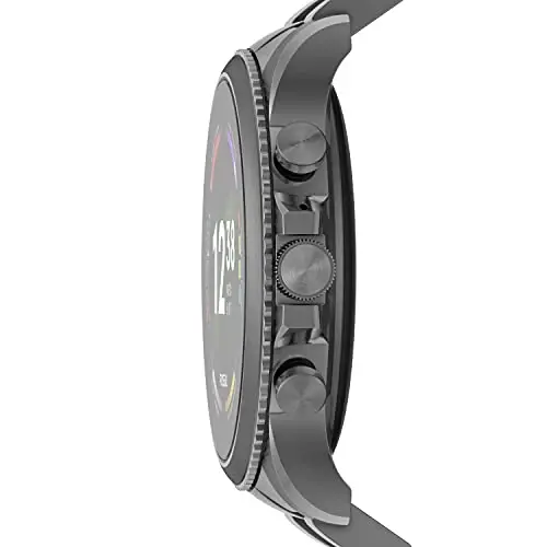 Fossil Men's Gen 6 44mm Zanglamaydigan Po'lat Sensorli Smart Soat, Rangi: Tutun (Model: FTW4059V/FTW4059R) - 2