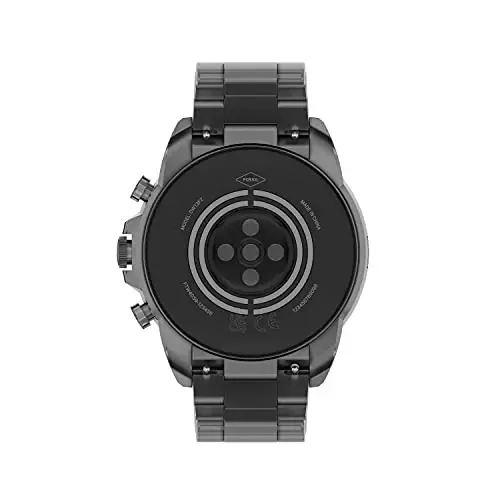 Fossil Men's Gen 6 44mm Zanglamaydigan Po'lat Sensorli Smart Soat, Rangi: Tutun (Model: FTW4059V/FTW4059R) - 4