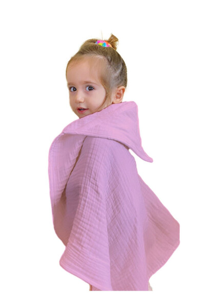 Four-Layer Muslin Baby Child Towel Swaddle Bath Towel Cotton Beach Towel Poncho 4 Layers - 4