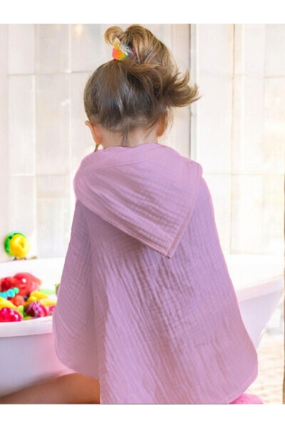 Four-Layer Muslin Baby Child Towel Swaddle Bath Towel Cotton Beach Towel Poncho 4 Layers - JOYOUS MOM KIDS (1)