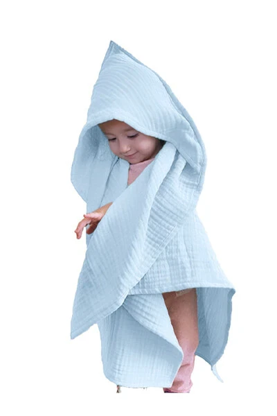 Four-Layer Muslin Baby Kid Towel Swaddle Bath Towel Cotton Beach Towel Poncho 4 Layers - 10