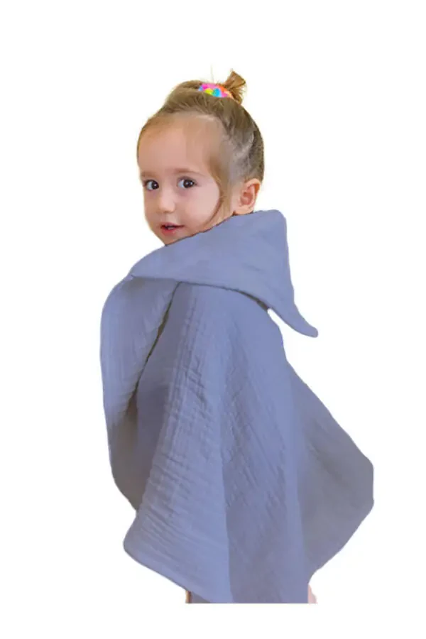 Four-Layer Muslin Baby Kid Towel Swaddle Bath Towel Cotton Beach Towel Poncho 4 Layers - 4