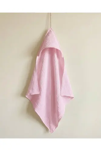 Four-Layer Muslin Hooded Baby Child Towel Swaddle Bath Towel Cotton Beach Towel Poncho 4 Layers - 3