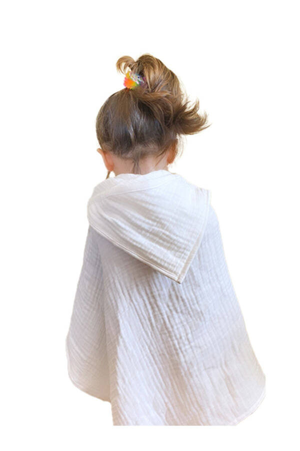 Four-Layer Muslin Hooded Baby Child Towel Swaddle Bath Towel Cotton Beach Towel Poncho 4 Layers - 8