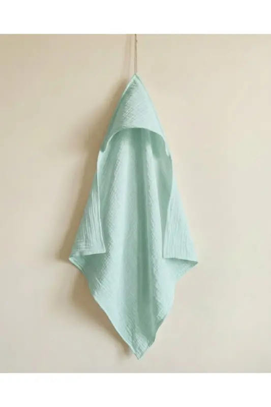 Four-Layer Muslin Hooded Baby Kid Towel Swaddle Bath Towel Cotton Beach Towel Poncho 4-Layer - 3