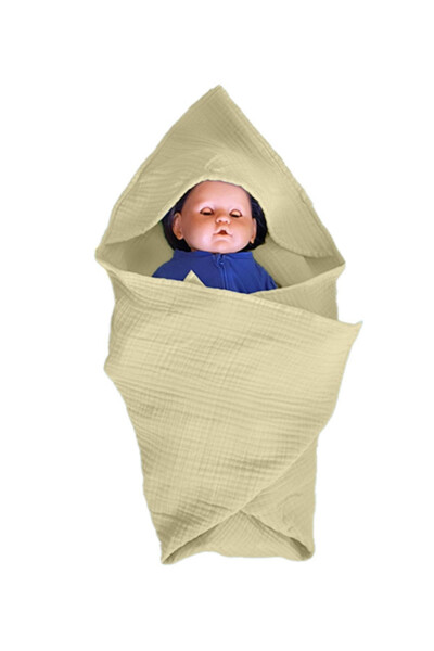 Four-Layer Muslin Hooded Baby Toddler Towel Swaddle Bath Towel Cotton Beach Towel Poncho 4-Layer - 7