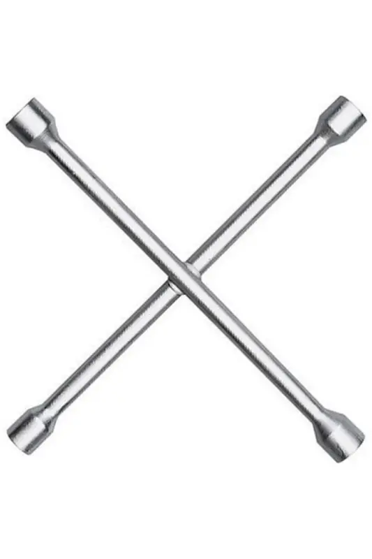 Four-Piece Roadside Assistance Kit + Bagged Battery Booster Cable + Jack + Lug Wrench - 4