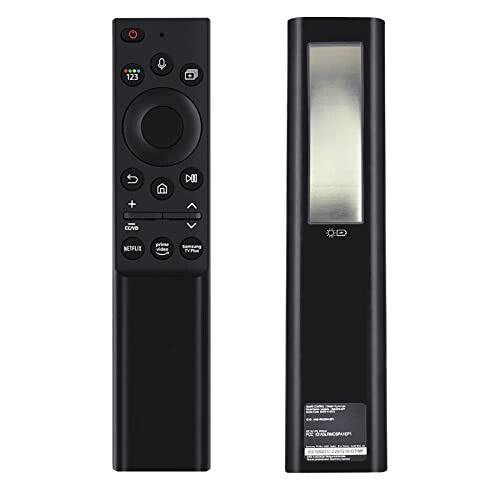 Fourmor Original Voice Remote Control - BN59-01357A Solar Charging for Samsung 2021 and 2022 and 2023 Smart TVs. Also Bn59-01358F Full Function Replacement - 1