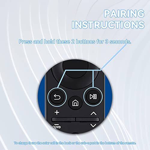 Fourmor Original Voice Remote Control - BN59-01357A Solar Charging for Samsung 2021 and 2022 and 2023 Smart TVs. Also Bn59-01358F Full Function Replacement - 8