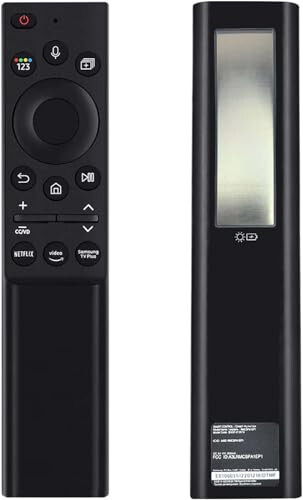 Fourmor Original Voice Remote Control - BN59-01357A Solar Charging for Samsung 2021 and 2022 and 2023 Smart TVs. Also Bn59-01358F Full Function Replacement - 3