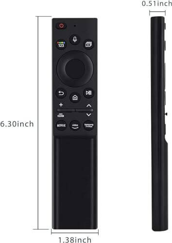 Fourmor Original Voice Remote Control - BN59-01357A Solar Charging for Samsung 2021 and 2022 and 2023 Smart TVs. Also Bn59-01358F Full Function Replacement - 4