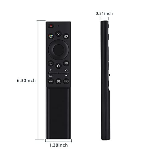 Fourmor Original Voice Remote Control - BN59-01357A Solar Charging for Samsung 2021 and 2022 and 2023 Smart TVs. Also Bn59-01358F Full Function Replacement - Fourmor (1)