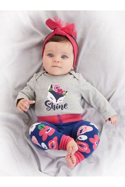 Fox Baby Girl Bodysuit Leggings-Pants Set - 12