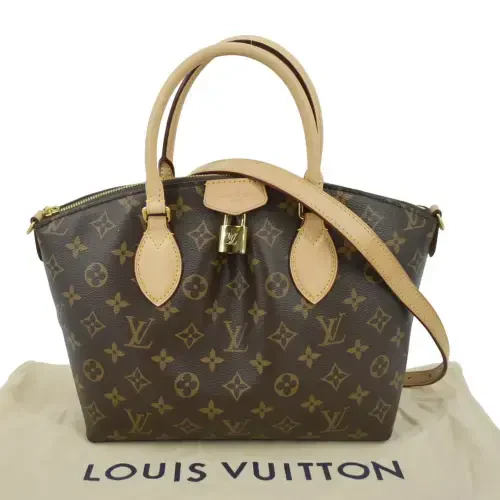Fŏydalanilgan LOUIS VUITTON Boetie PM NM Monogramli Kanvas Hamayli Чант Сумка Коричневая - 3