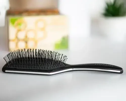 FRAMAR Black Paddle Hair Brush For Women – Wet Paddle Brush Detangler For Thick Hair Brushes For Women, Hairbrush – Reduces Breakage - 6