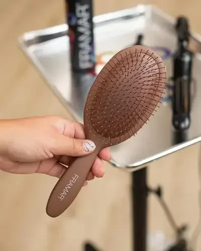 FRAMAR Chocolate Hair Brush Detangler – Wet Hair Brushes For Women, Womens Hair Brush, Hair Accessories, Hairbrush For Women, Cepillos Para Cabello, Reduces Breakage – Detangle Brush - 5