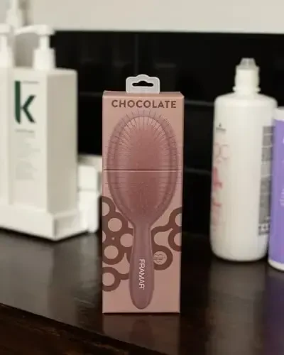 FRAMAR Chocolate Hair Brush Detangler – Wet Hair Brushes For Women, Womens Hair Brush, Hair Accessories, Hairbrush For Women, Cepillos Para Cabello, Reduces Breakage – Detangle Brush - 6